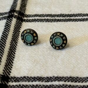 Urban outfitters studs. Milky blue crystal